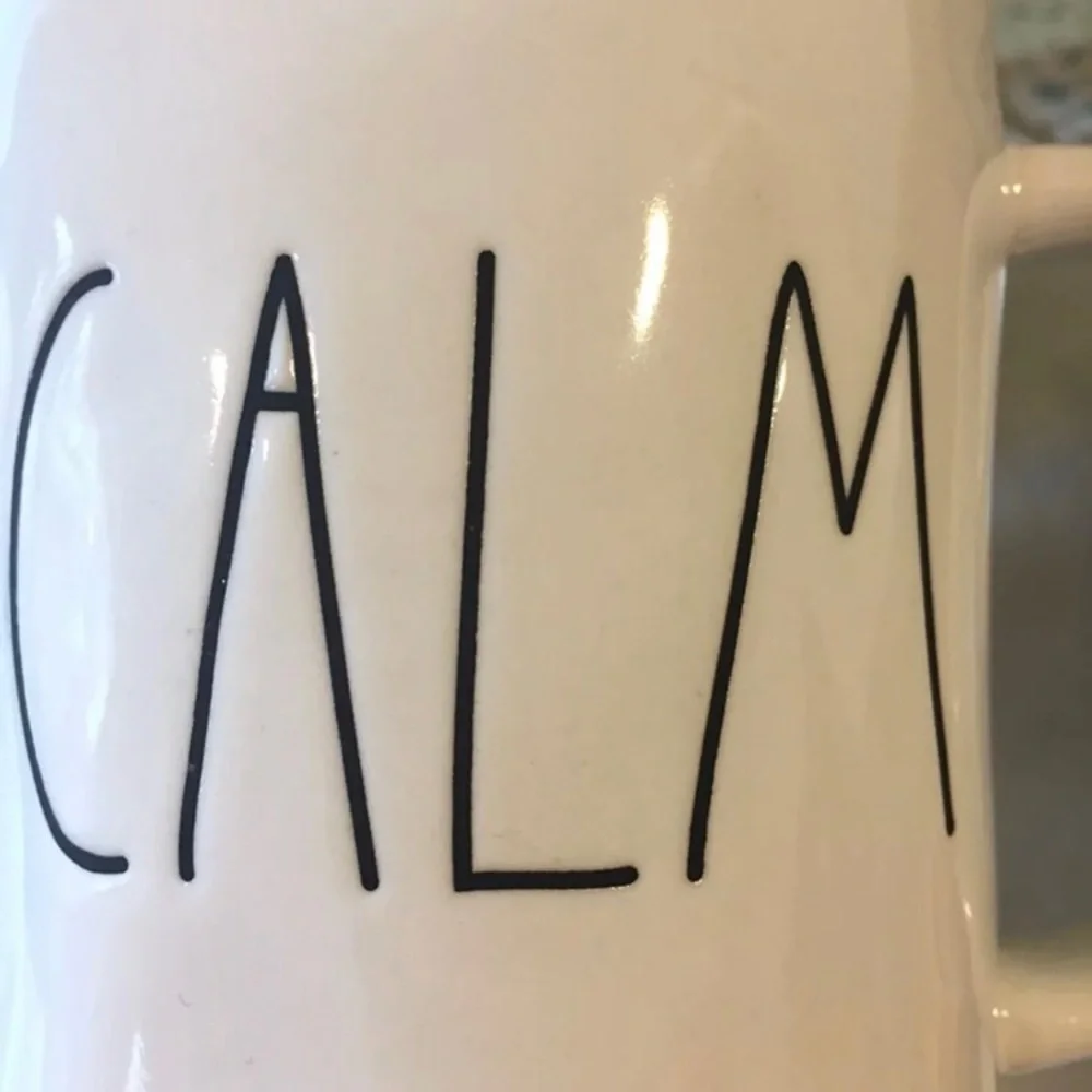 Rae Dunn Calm Mug NWT Coffee Tea ceramic gift present